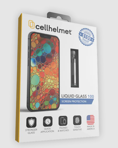 Cellhelmet Liquid Glass Plus $100 Guarantee front right