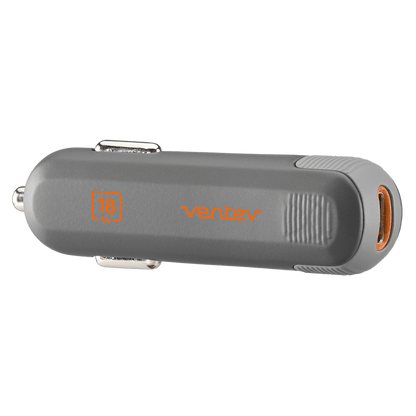 Ventev PD 18W dashport pd1180 USB C Car Charger Gray by Ventev
