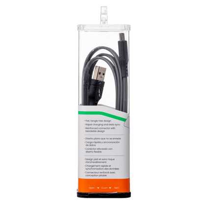 Ventev Chargesync Flat USB A to USB C Cable 3.3ft by Ventev