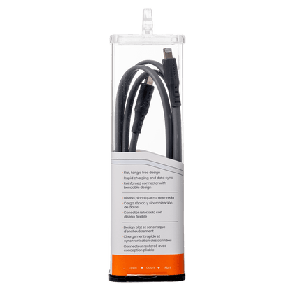 Ventev Chargesync Flat USB C to Apple Lightning Cable 3ft by Ventev