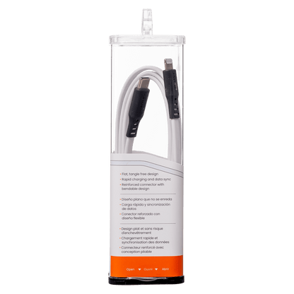 Ventev Chargesync Flat USB C to Apple Lightning Cable 3ft by Ventev
