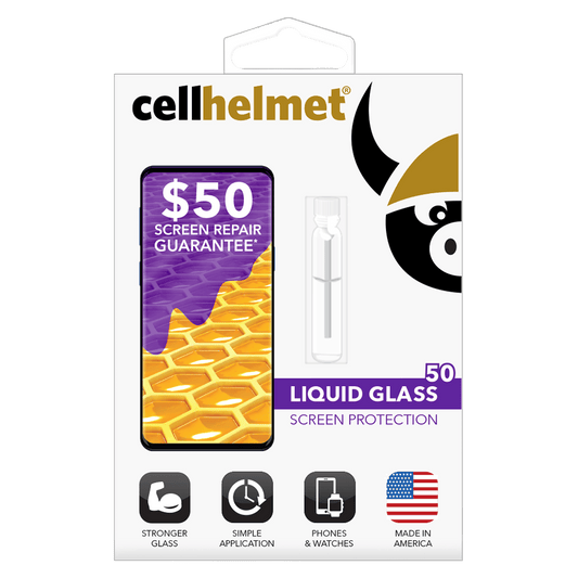Cellhelmet Liquid Glass $50 Guarantee Screen Protection for Phones by Cellhelmet