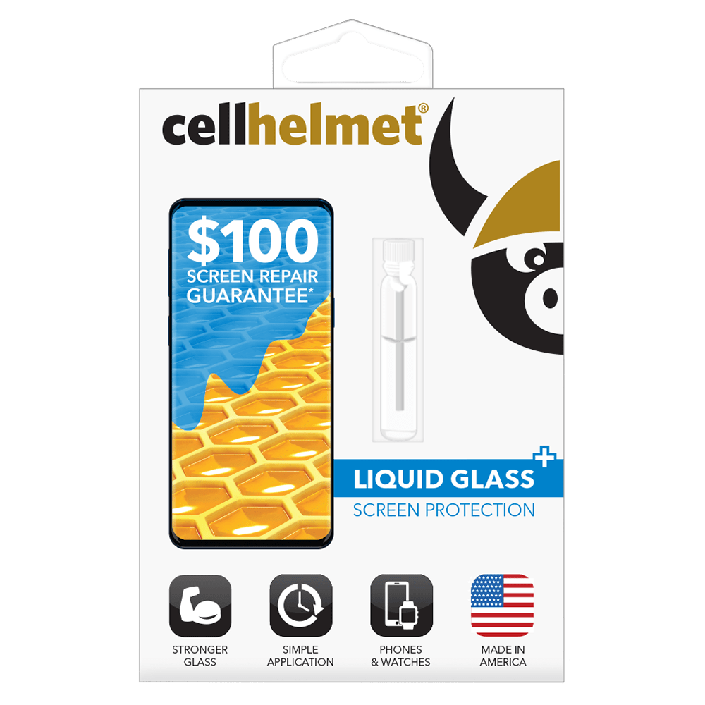 Cellhelmet Liquid Glass Plus $100 Guarantee Front package