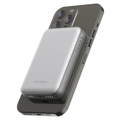 Ventev 5k mAh Portable Magnetic Battery Gray by Ventev