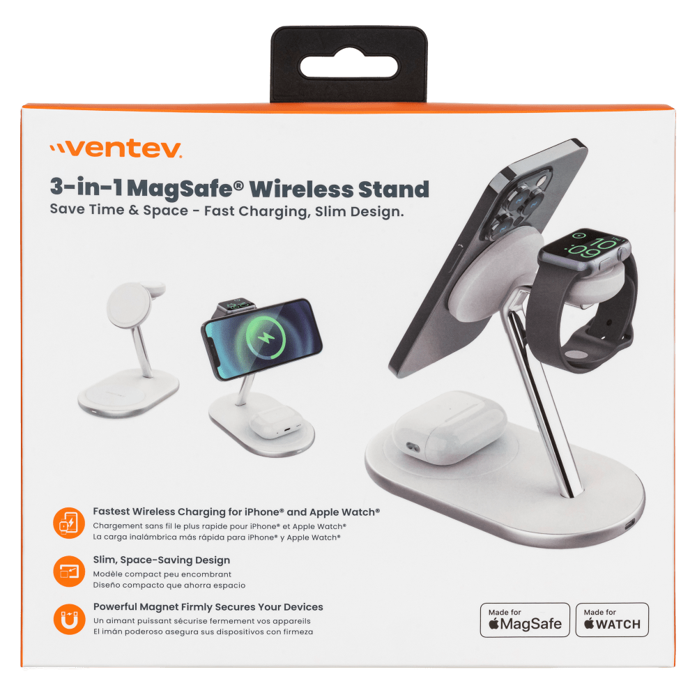 Ventev MFi Magsafe 3-1 Desk Charging stand for phone by Ventev