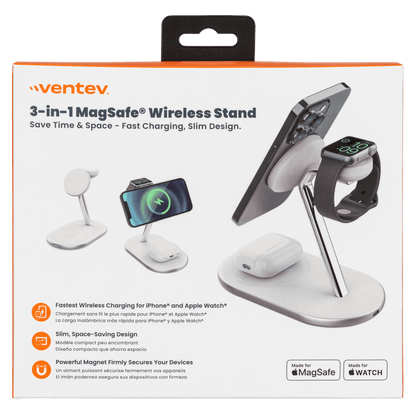 Ventev MFi Magsafe 3-1 Desk Charging stand for phone by Ventev