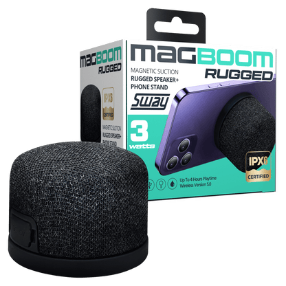 Sway MagBoom RUGGED Water Resistant MagSafe Bluetooth Speaker by Sway