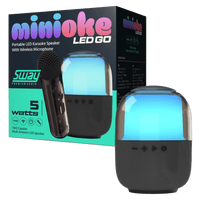 Sway Minioke LED Go Bluetooth Karaoke Speaker with Wireless Mic
