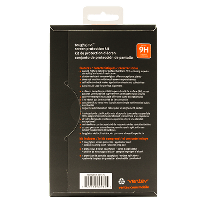 Ventev toughglass easy install tab Tempered Glass Screen Protector for iPhone 12 / 12 Pro Clear by Ventev