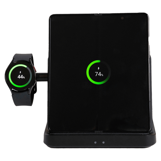 Prodigee Trio Fold Station – 3-in-1 Wireless Charger for Samsung Devices Front view