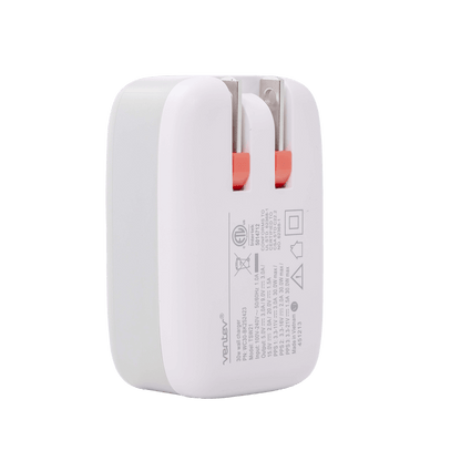 Ventev 20W PD USB C Wall Charger and USB C to USB C Cable 3.3ft White by Ventev