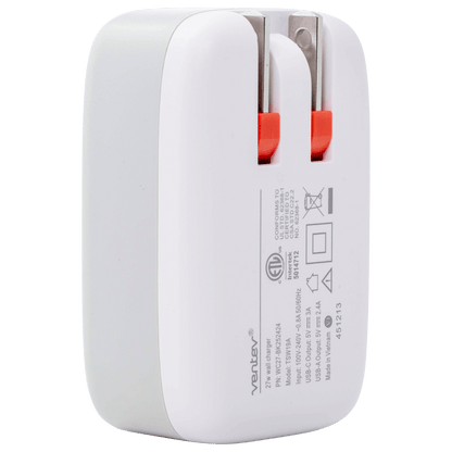 Ventev 27W Dual USB C and USB A Wall Charger by Ventev