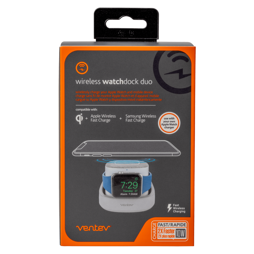 Ventev wireless watchdock duo 10W Gray, White by Ventev